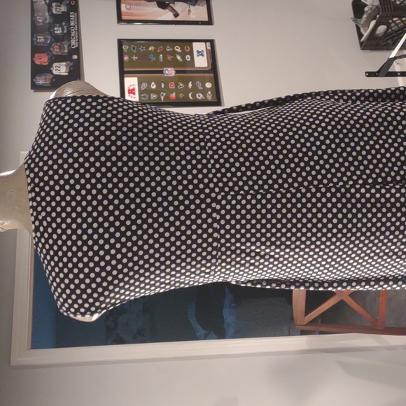 Black and White Polka Dot Sleeveless Dress Size M - Picture 6 of 9